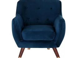 Sessel Samtstoff Marineblau Bodo