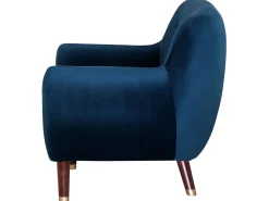 Sessel Samtstoff Marineblau Bodo