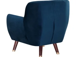 Sessel Samtstoff Marineblau Bodo