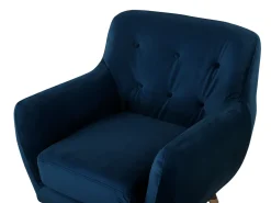 Sessel Samtstoff Marineblau Bodo