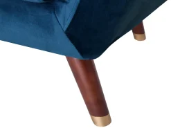 Sessel Samtstoff Marineblau Bodo