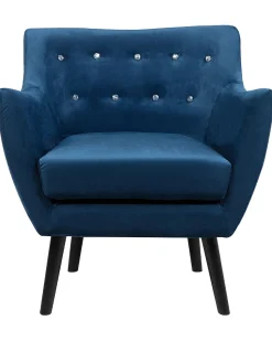 Sessel Samtstoff Marineblau Drammen