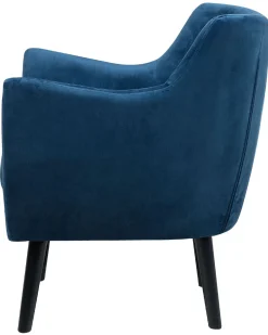 Sessel Samtstoff Marineblau Drammen