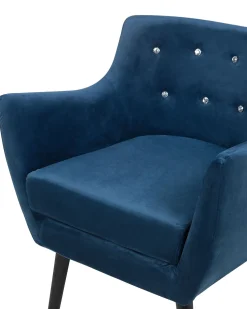 Sessel Samtstoff Marineblau Drammen
