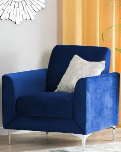 Sessel Samtstoff Marineblau Fenes