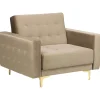 Sessel Samtstoff Sandbeige Aberdeen