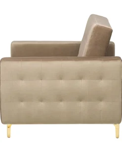 Sessel Samtstoff Sandbeige Aberdeen