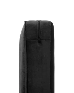 Sessel Samtstoff Schwarz Chesterfield
