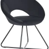 Sessel Samtstoff Schwarz Rachel