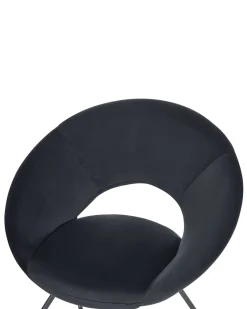 Sessel Samtstoff Schwarz Rachel