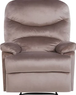 Sessel Samtstoff Taupe Verstellbar Mit Fusstutze Eslov