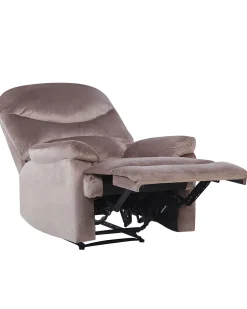Sessel Samtstoff Taupe Verstellbar Mit Fusstutze Eslov