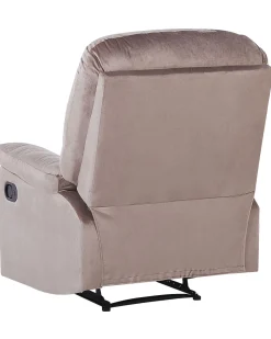 Sessel Samtstoff Taupe Verstellbar Mit Fusstutze Eslov