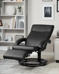 Sessel Schwarz Kunstleder Might
