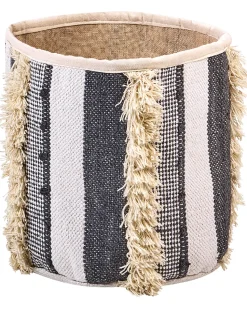 Set Aus 2 Baumwollkorbe Beige/Grau Kotkai