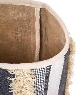 Set Aus 2 Baumwollkorbe Beige/Grau Kotkai