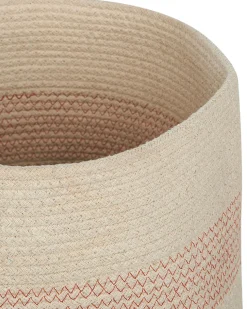 Set Aus 2 Baumwollkorbe Mit Deckeln Hellbeige Silopi