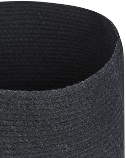 Set Aus 2 Baumwollkorbe Mit Deckeln Schwarz Silopi