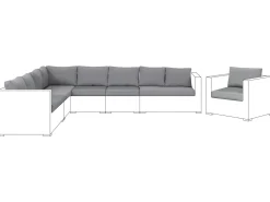 Set Kissenbezuge Fur Lounge Set Xxl Grau