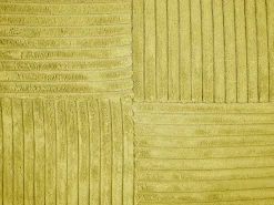 Set Of 2 Corduroy Cushions 47 X 27 Cm Green Millet