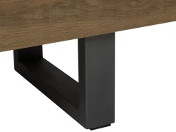 Sideboard Dunkler Holzfarbton 3 Turen Timber