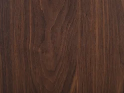 Sideboard Dunkler Holzfarbton Verschiebbare Turen Perth