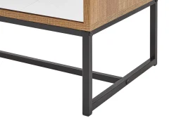Sideboard Heller Holzfarbton / Weis 2 Schranke Nueva