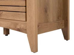 Sideboard Heller Holzfarbton 3 Schubladen Schrank Agora