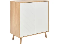 Sideboard Heller Holzfarbton/Weis 2 Turen Bristow