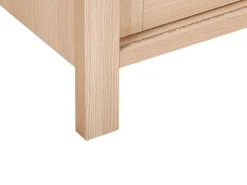 Sideboard Heller Holzfarbton 3 Turen 160 X 40 X 75 Cm Randa