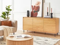 Sideboard Helles Holz 3-Turig Nikea