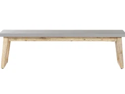 Sitzbank Beton / Akazienholz Grau / Heller Holzfarbton 160 Cm Oria