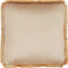 Sitzkissen Fur Stuhl Samtstoff Beige Mit Fransen 40 X 40 Cm Pothos