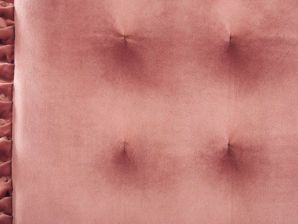 Sitzkissen Fur Stuhl Samtstoff Rosa Mit Ruschen 40 X 40 Cm Kalanchoe