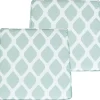 Sitzkissen Fur Stuhl Terni 2Er Set Dreiecke Mintgrunes Muster 37 X 34 X 5 Cm