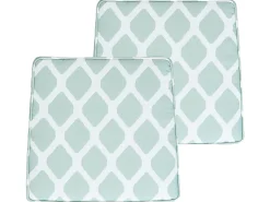 Sitzkissen Fur Stuhl Terni 2Er Set Dreiecke Mintgrunes Muster 37 X 34 X 5 Cm