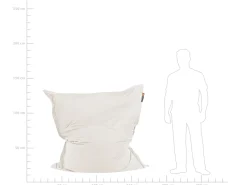 Sitzsack Mit Innensack Fur In- Und Outdoor 140 X 180 Cm Creme Fuzzy