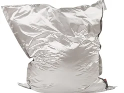 Sitzsack Mit Innensack Fur In- Und Outdoor 140 X 180 Cm Silber Hell Fuzzy