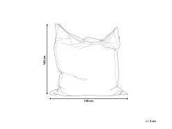 Sitzsack Mit Innensack Fur In- Und Outdoor 140 X 180 Cm Silber Hell Fuzzy