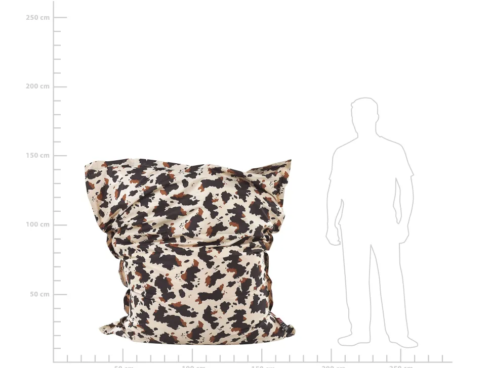Sitzsack Mit Innensack Fur In- Und Outdoor 140 X 180 Cm Kuh-Design Fuzzy