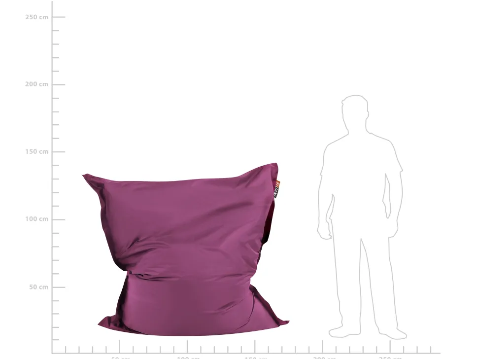 Sitzsack Mit Innensack Fur In- Und Outdoor 140 X 180 Cm Lila Fuzzy