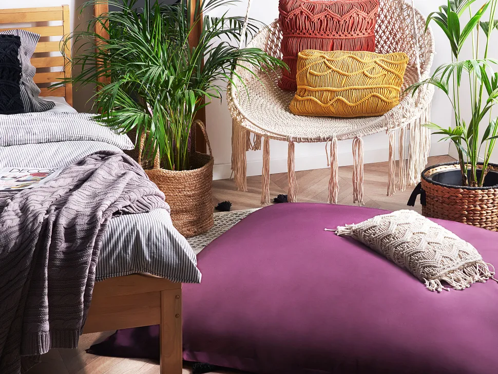 Sitzsack Mit Innensack Fur In- Und Outdoor 140 X 180 Cm Lila Fuzzy