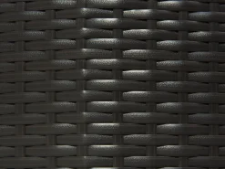 Sonneninsel Rattan Dunkelbraun Sonnendach Cremeweis Sylt Lux