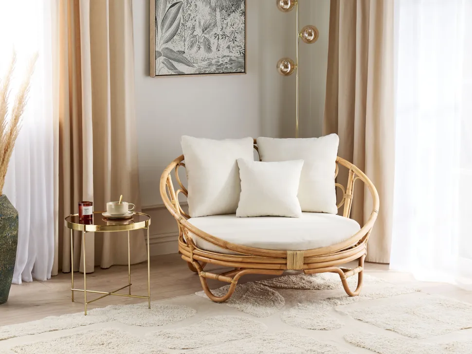 Sonneninsel Rattan Naturlich Auflagen Beige Rossano