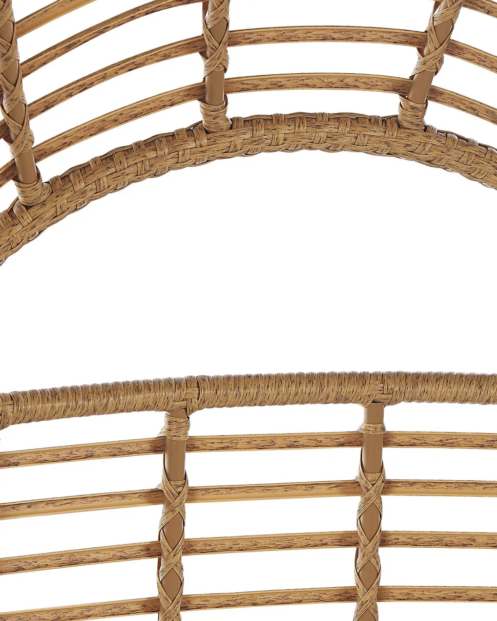 Sonneninsel Rattan Naturlich Kissen Weis Lido