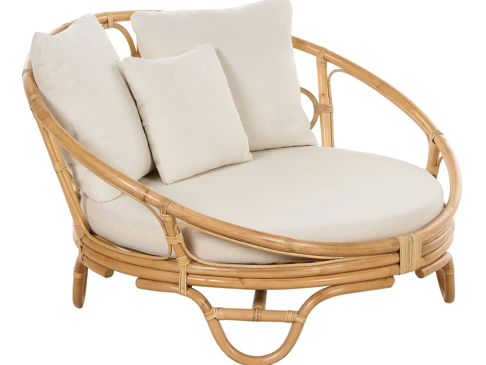 Sonneninsel Rattan Naturlich Auflagen Beige 2Er Set Rossano