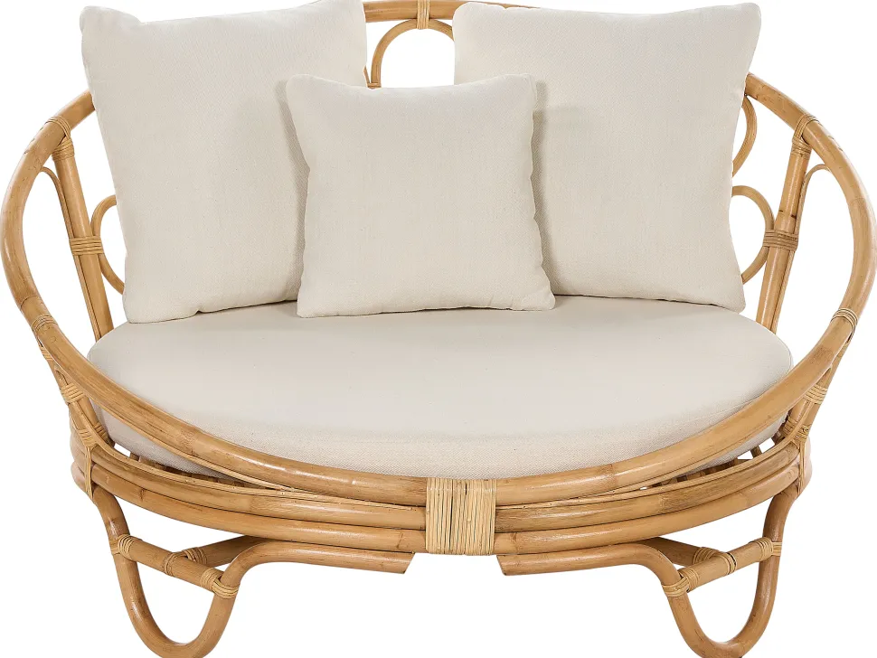 Sonneninsel Rattan Naturlich Auflagen Beige 2Er Set Rossano