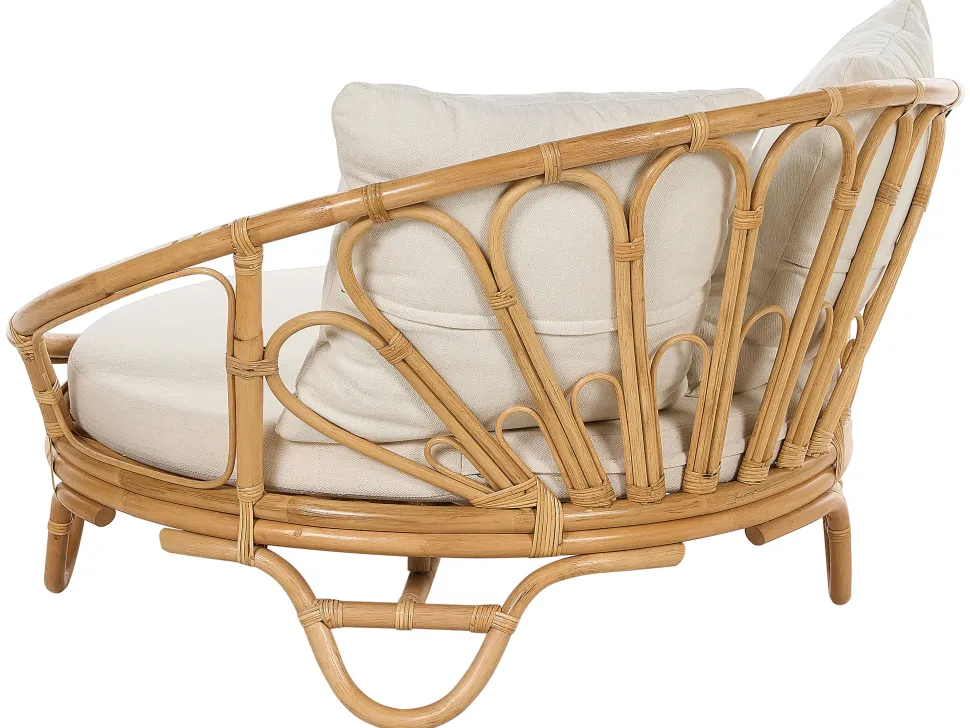 Sonneninsel Rattan Naturlich Auflagen Beige 2Er Set Rossano