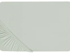 Spannbettlaken Baumwolle Hellgrun 90 X 200 Cm Janbu