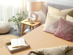Spannbettlaken Baumwolle Sandbeige 200 X 200 Cm Janbu